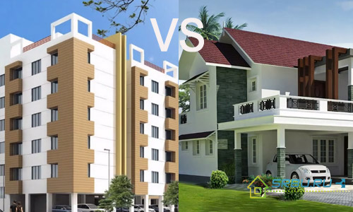Vad du ska välja ett privat hus eller lägenhet